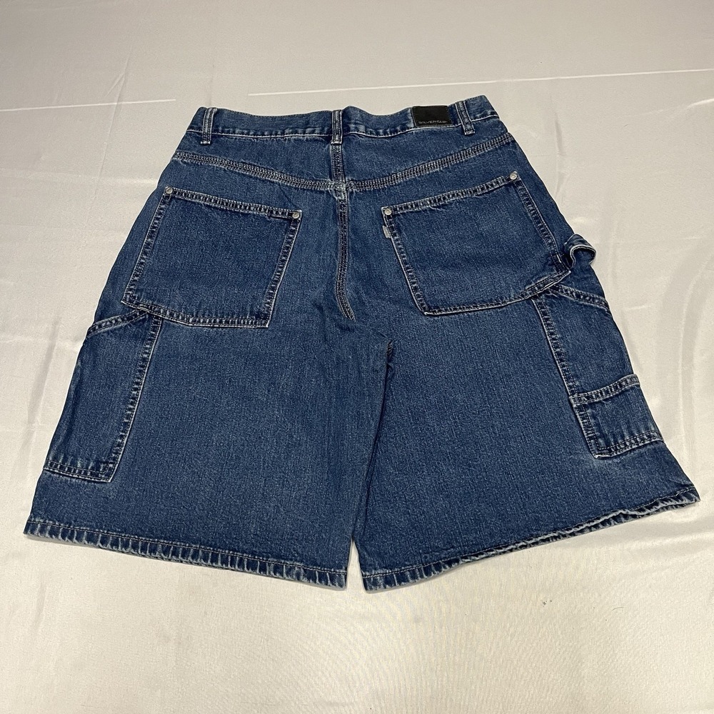 Vintage Levi's Silvertab Denim Shorts Size 30 Baggy Blue Y2K Carpenter Grunge